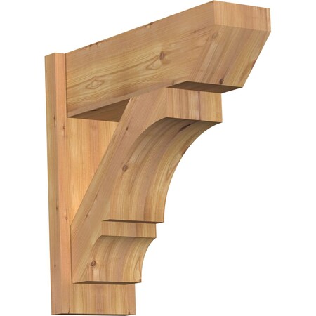 Ekena Millwork Balboa Slat Smooth Outlooker, Western Red Cedar, 7 1/2"W x 22"D x 22"H OUT08X22X22BOA06SWR